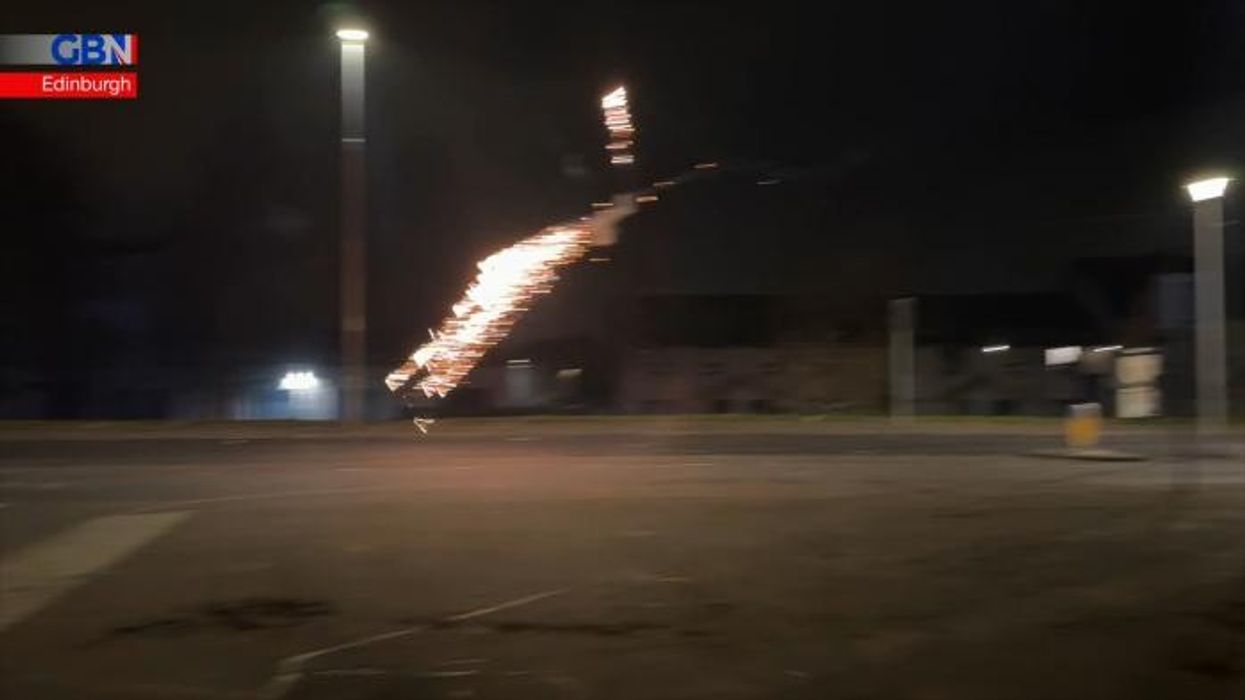 Barrage of fireworks launched at police in Bonfire Night chaos