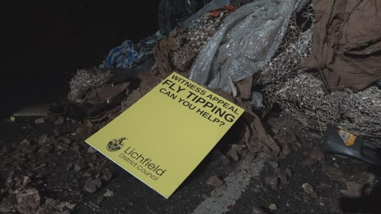 Council sends warning to 'selfish' fly-tippers as they CRUSH lorry of illegal dumper - 'Completely unacceptable!'