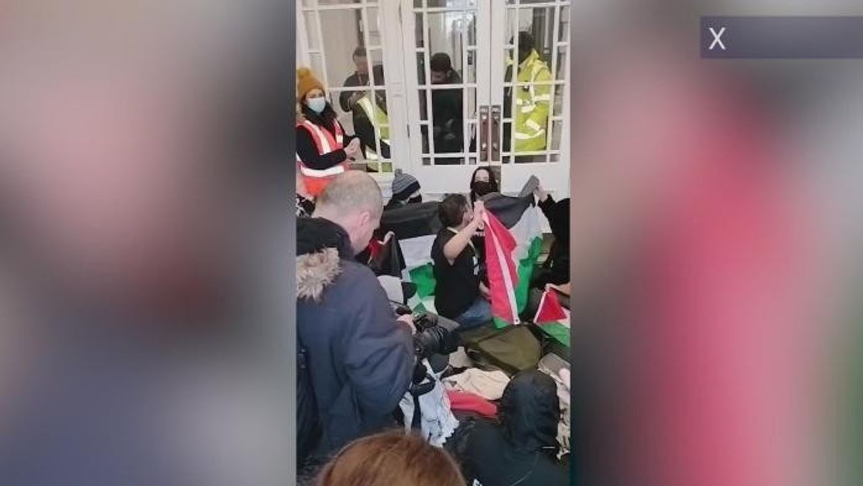 Pro-Palestine protestors occupy Government department calling on UK to 'stop arming Israel'