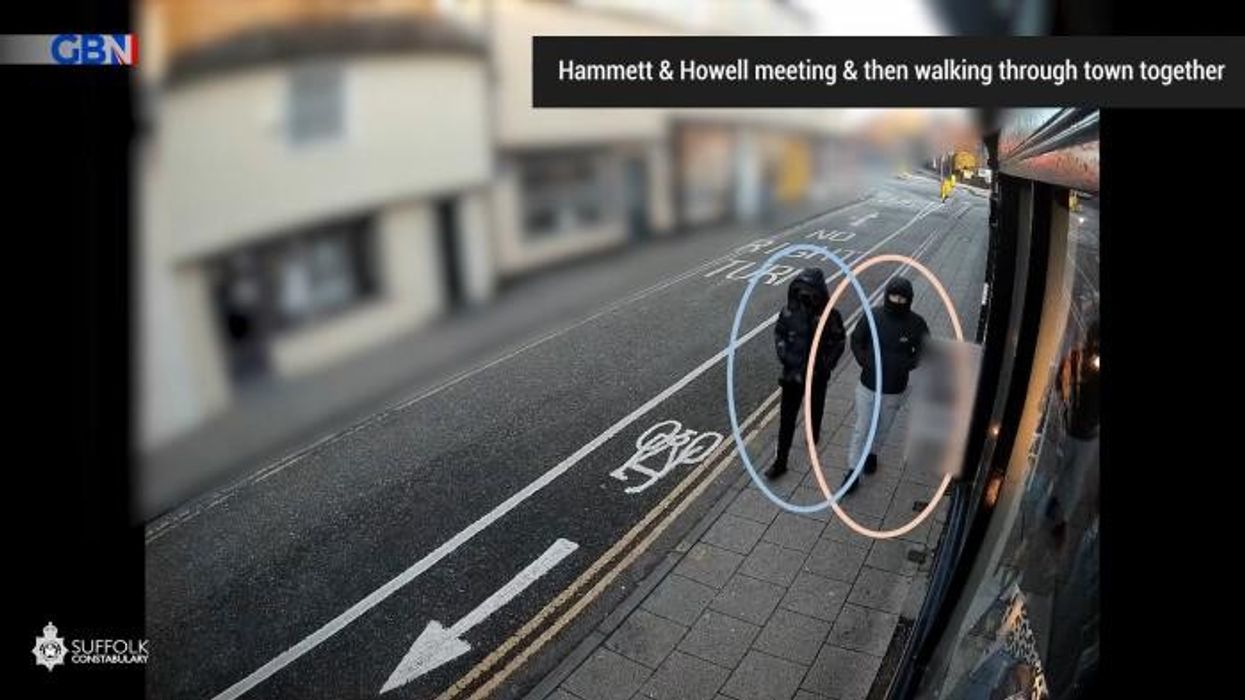 Thug sprints through clothing store brandishing a MACHETE after stabbing teenager to death