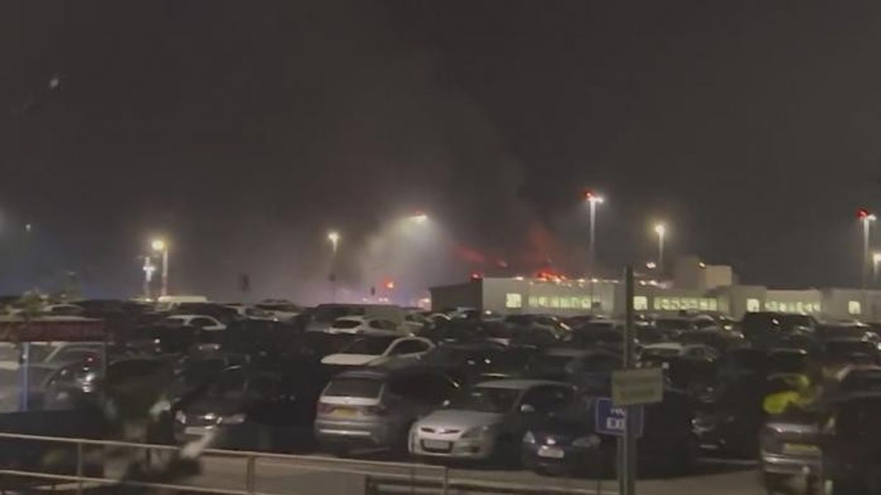 Electric car fault sparks massive salvage yard fire in Essex with eight vehicles destroyed
