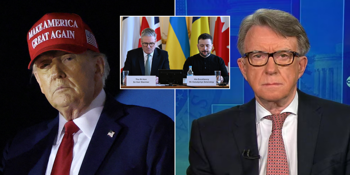 NextImg:'What is he up to?!' Lord Mandelson splits from Labour policy as he goes rogue to back Trump peace deal