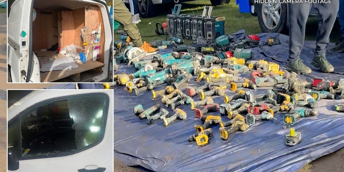 NextImg:Gangs ransacking tradespeople's vans found 'selling arms and stolen tools' openly across Britain