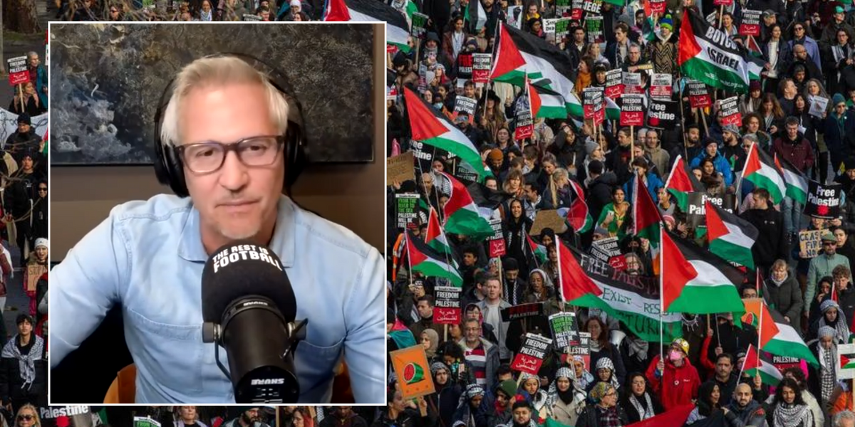 NextImg:Gary Lineker says he 'cries on a regular basis' over Gaza as he wades into Middle East politics