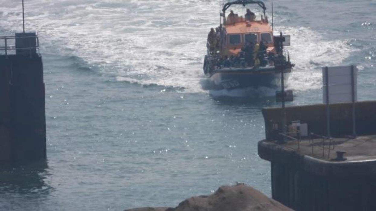 Dozens of migrants rescued from sandbank in Channel as more than 7,000 cross to UK this year