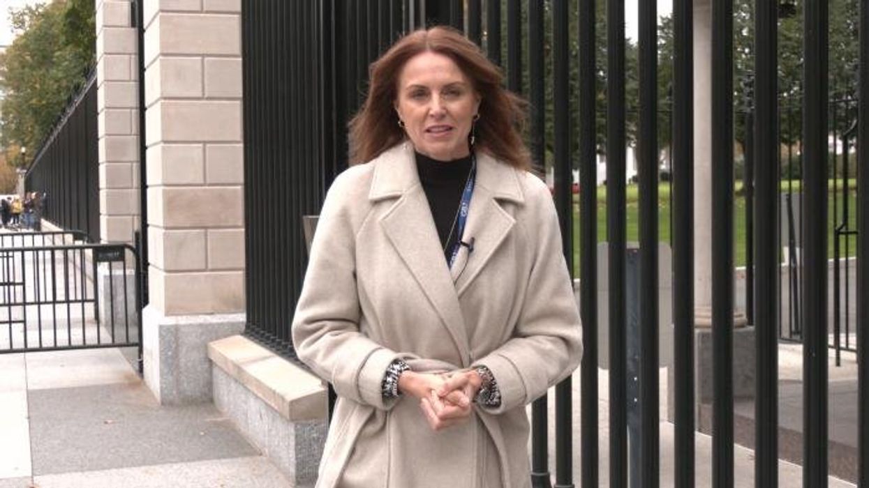 Watch moment GB News goes behind the scenes at the White House - with some very special guests