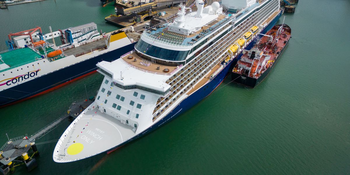 NextImg:Passenger killed on cruise ship after being hit by 30ft wave and gale force 11 winds