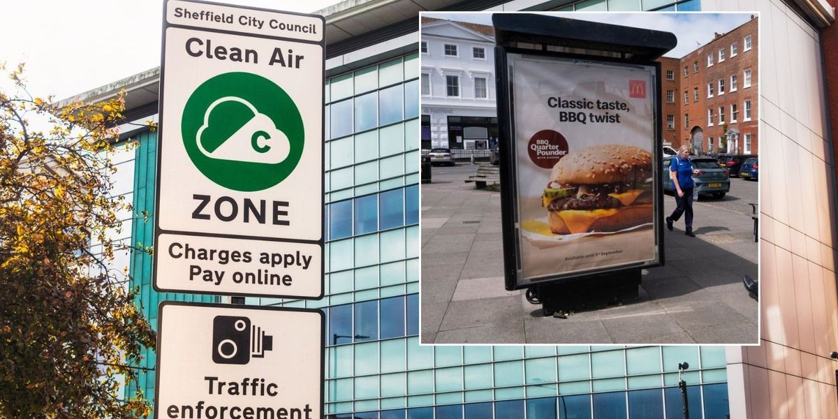 NextImg:Sheffield council wages war on consumerism as it bans adverts on 'harmful' junk food and cars to meet green targets