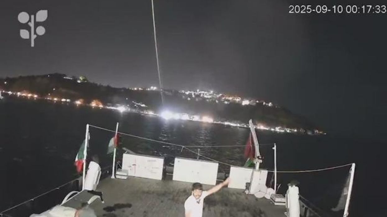 ANOTHER of Greta Thunberg's Gaza-bound boats 'bombed in drone strike'