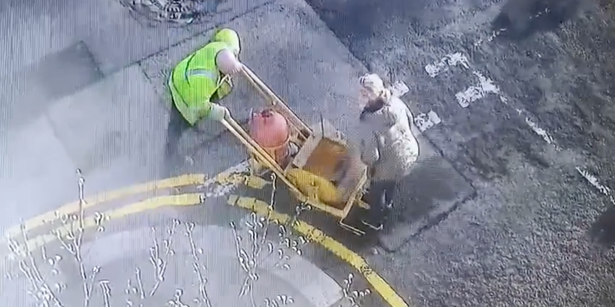 NextImg:Parking row explodes as resident protesting new double yellow lines is 'rammed' by council worker