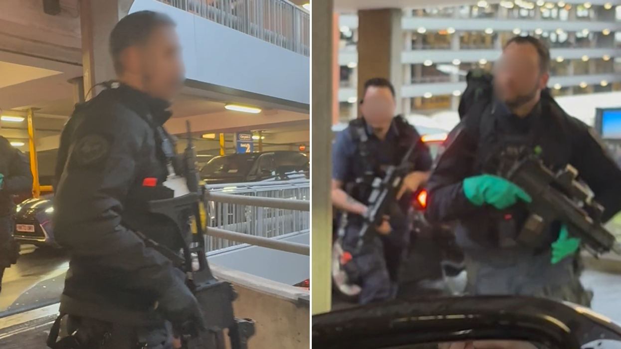 WATCH: Heathrow eyewitness shares 'chaotic' footage of armed police storming multistorey car park