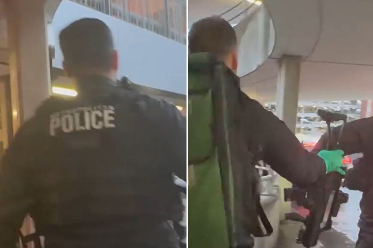 WATCH: Heathrow eyewitness shares 'chaotic' footage of armed police storming multistorey car park