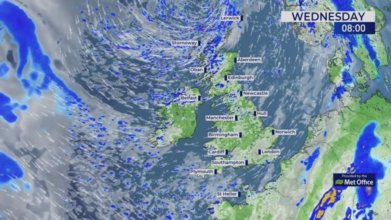 UK weather: Black-Sea anticyclone clashes with Atlantic storm to wreak havoc across UK triggering heavy downpours and strong winds