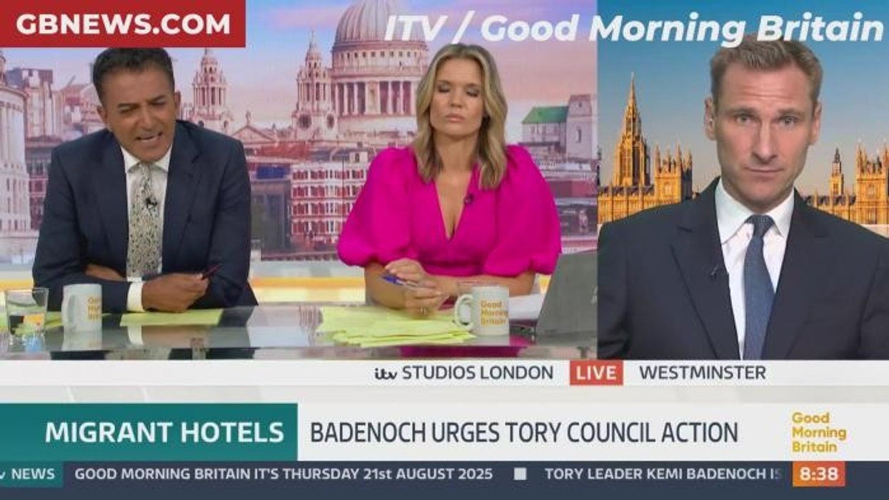 Adil Ray faces calls to be 'SACKED' as 'car crash' Chris Philp ITV GMB row explodes over migrant hotels: 'Totally BIASED!'