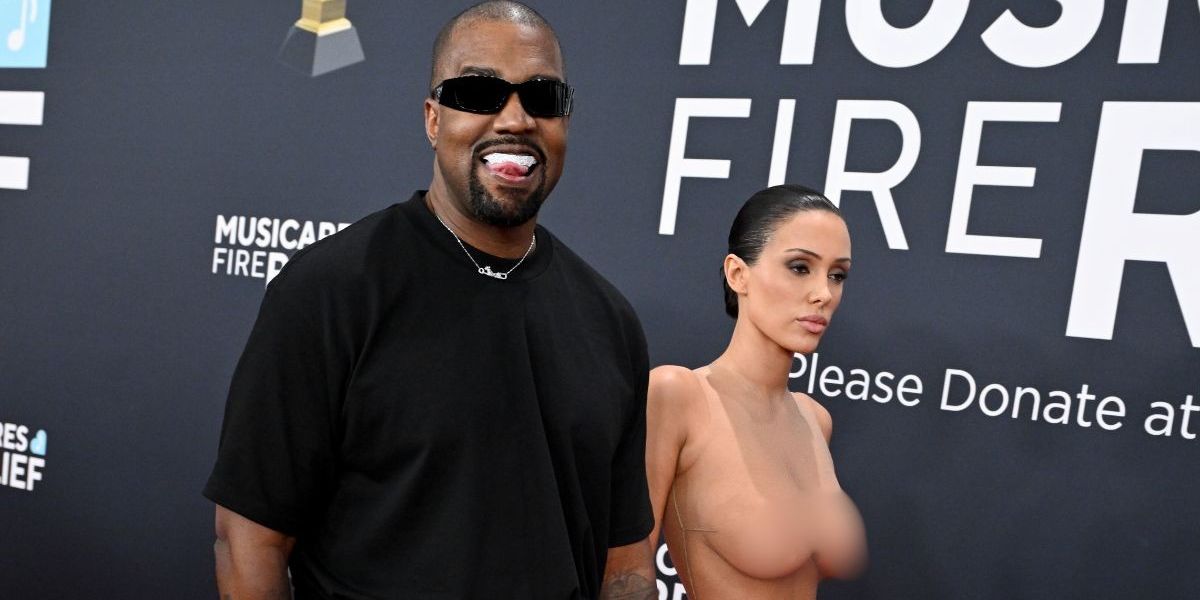 NextImg:Kanye West's wife Bianca Censori sparks fury with 'disturbing' naked look on Grammys 2025 red carpet