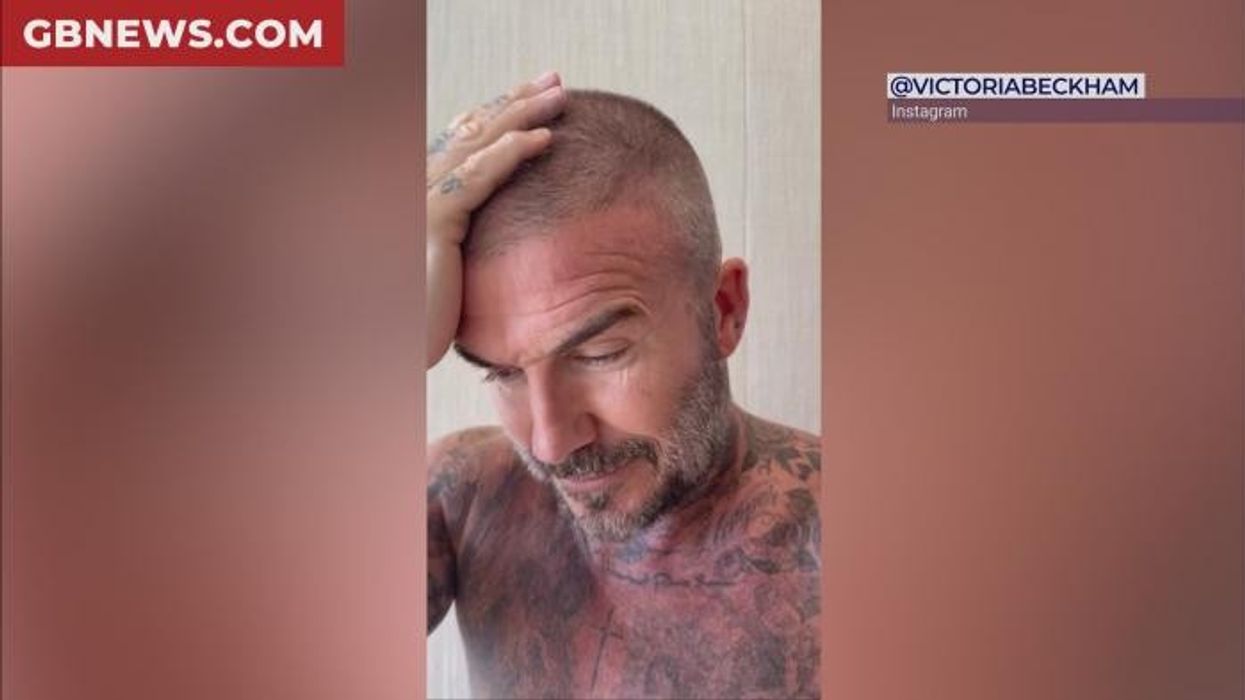 David Beckham insists 'NOT funny' as he shows off hair styling mishap while wife Victoria mocks 'it looks terrible'