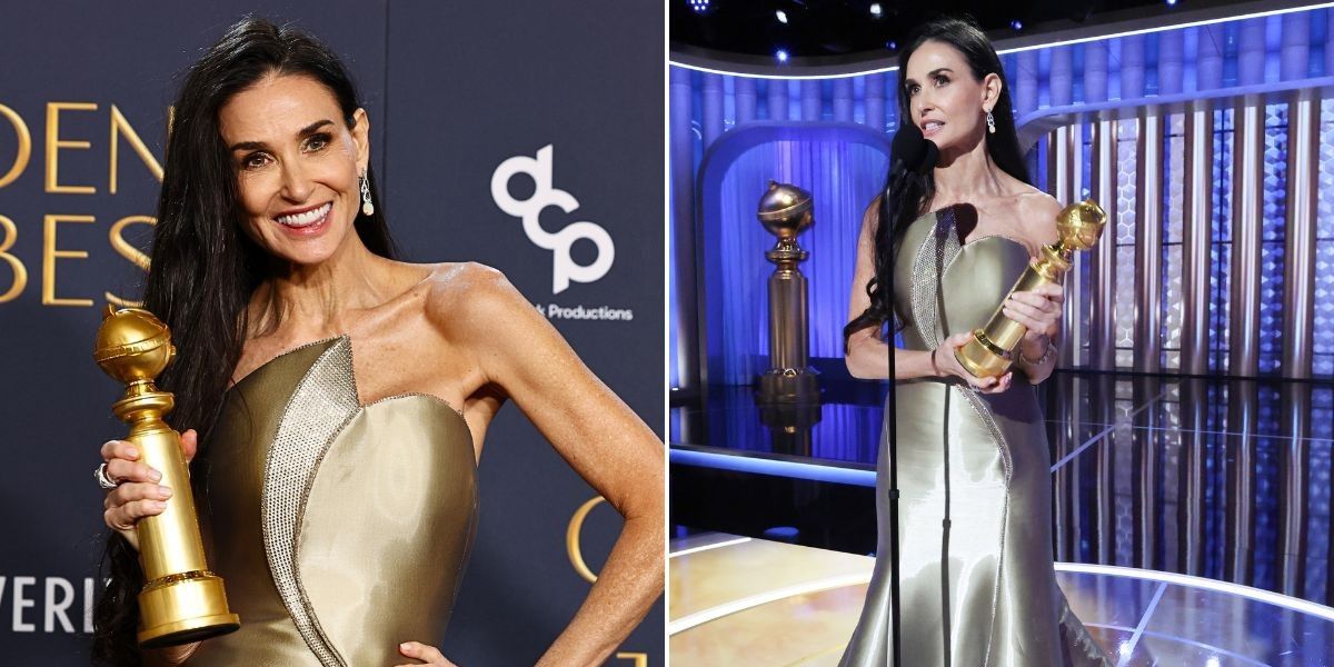 NextImg:Demi Moore, 62, leaves Golden Globes viewers 'in tears' as she delivers 'vulnerable’ speech after win