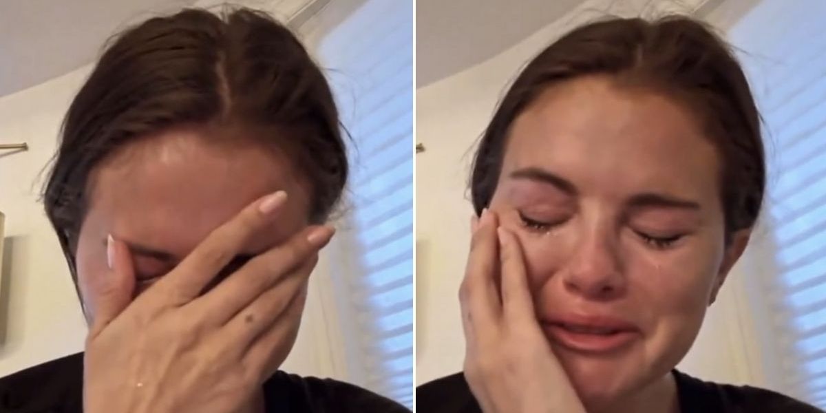NextImg:Selena Gomez deletes video after filming emotional breakdown while speaking out on Donald Trump