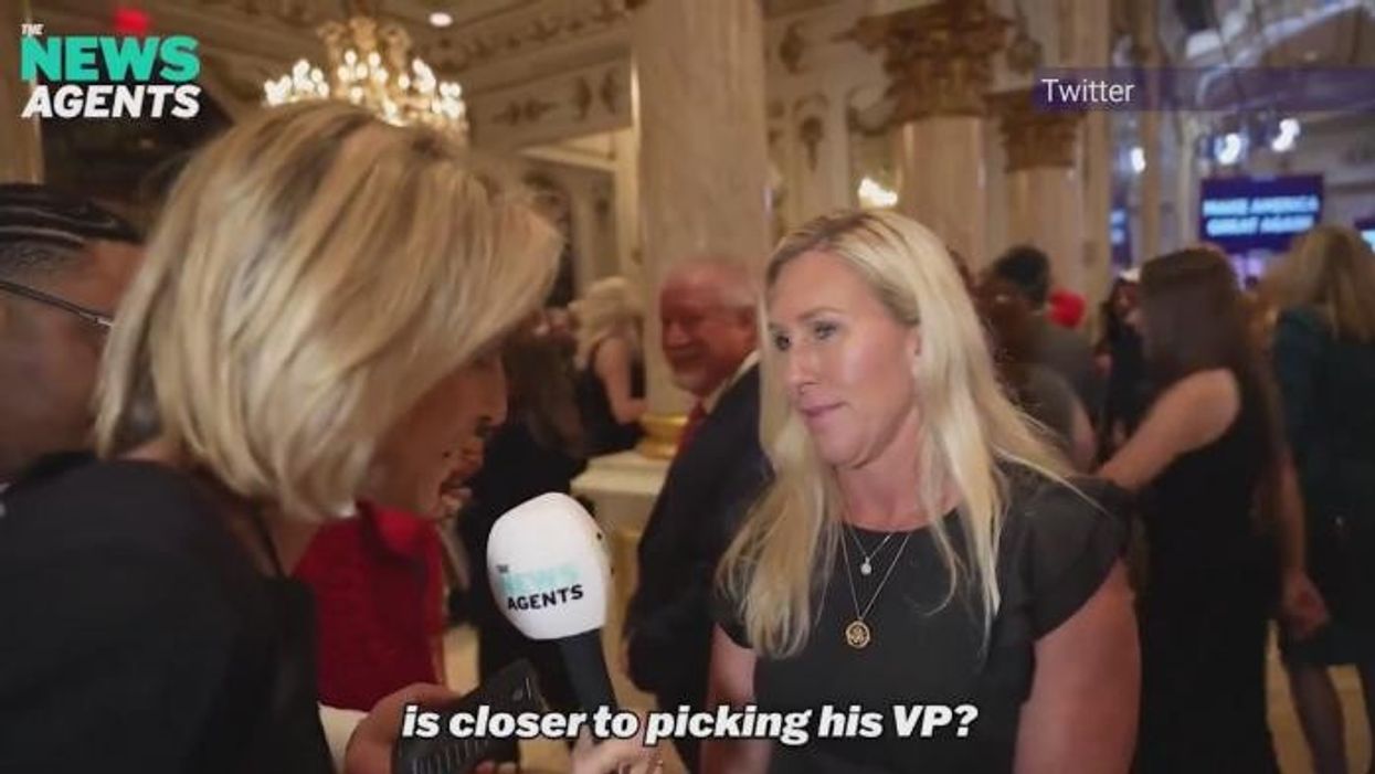 Emily Maitlis told to 'f*** off' by Trump backer Marjorie Taylor Greene as she quizzes her on 'space laser' conspiracy theory