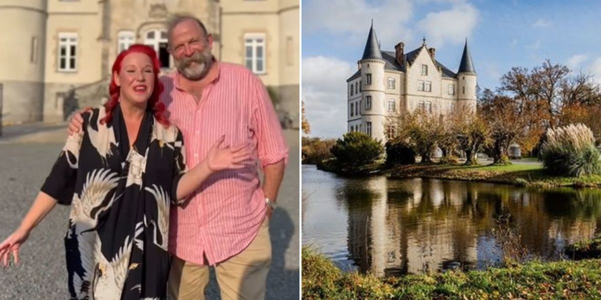 NextImg:Dick and Angel Strawbridge celebrate 'stunning gift' as they make emotional return to chateau