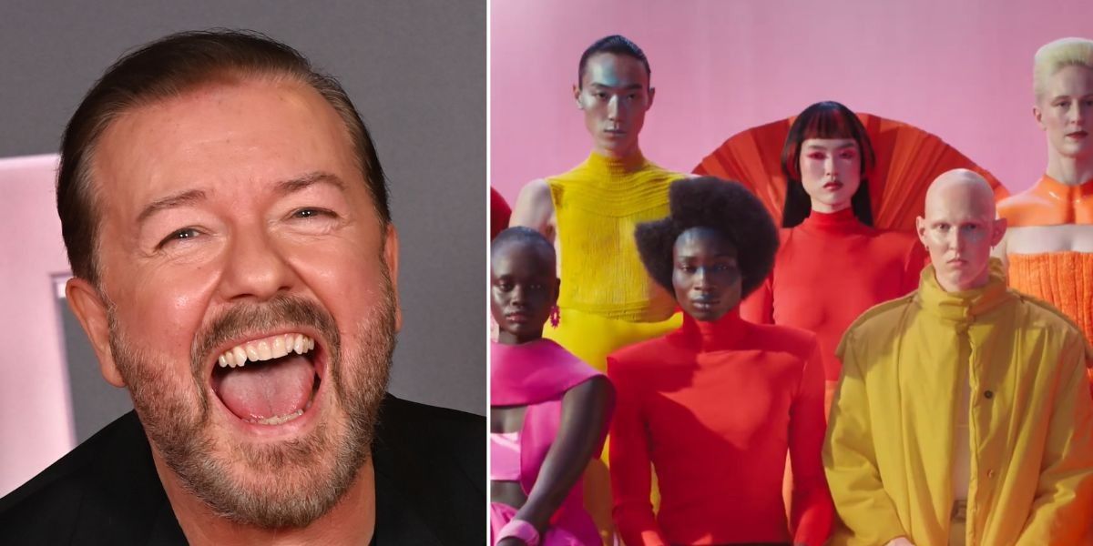 NextImg:Ricky Gervais issues brutal two-word put down mocking controversial Jaguar advert