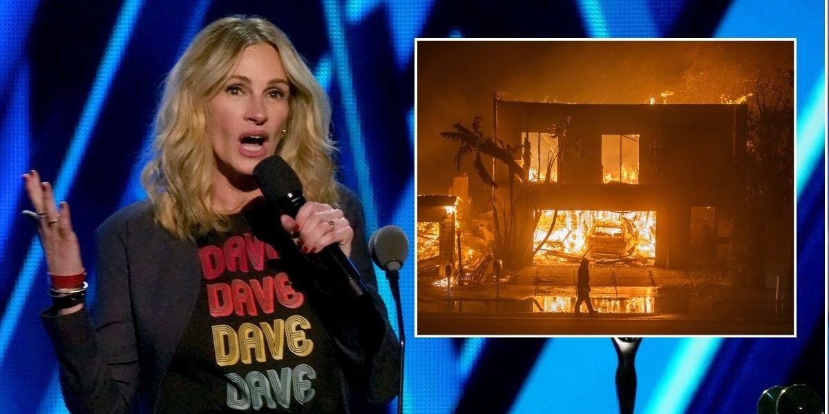 NextImg:Julia Roberts comes out fighting as looters target $10m homes amid LA fires as he rages: 'F*** you!'