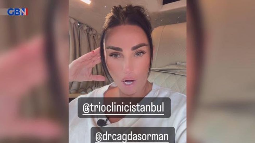 Katie Price sends bizarre message to ex Dwight Yorke as son Harvey reaches out to dad in social media clip