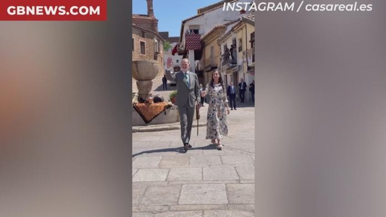 Queen Letizia makes meaningful gesture with King Felipe during milestone royal visit