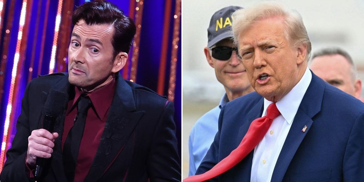 David Tennant wastes no time targeting Donald Trump in Bafta monologue as he ridicules US President