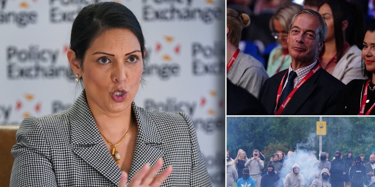 NextImg:‘Stark difference!’ Priti Patel takes swipe at Nigel Farage’s ‘irrelevant’ comments on ‘appalling’ riots