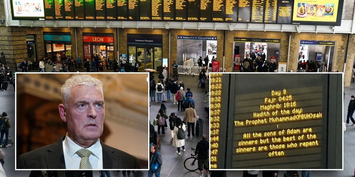 NextImg:Lee Anderson blasts rail bosses over departure board Ramadan message - 'Virtue signalling claptrap!'