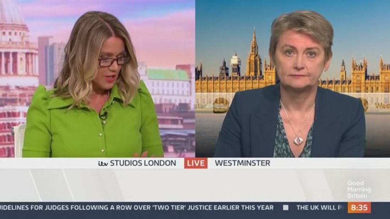 ITV GMB fans fume 'it's a DISGRACE' as they slam 'farcical' Yvette Cooper interview: 'Her husband's next to the interviewer!'