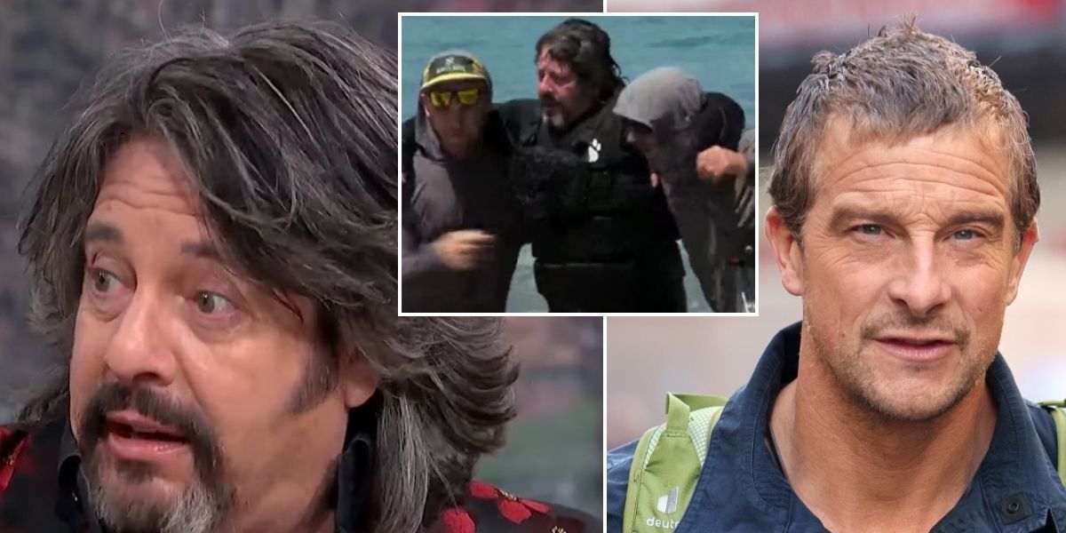 NextImg:Laurence Llewelyn-Bowen panics 'I can't breathe' as Bear Grylls saves star from drowning in new Netflix series