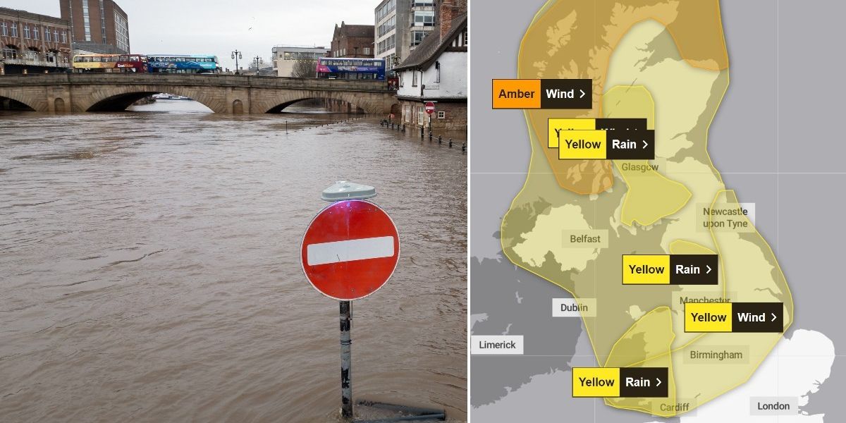 NextImg:Storm Jocelyn LIVE: Met Office weather warning issued as heavy rain to lash Britain