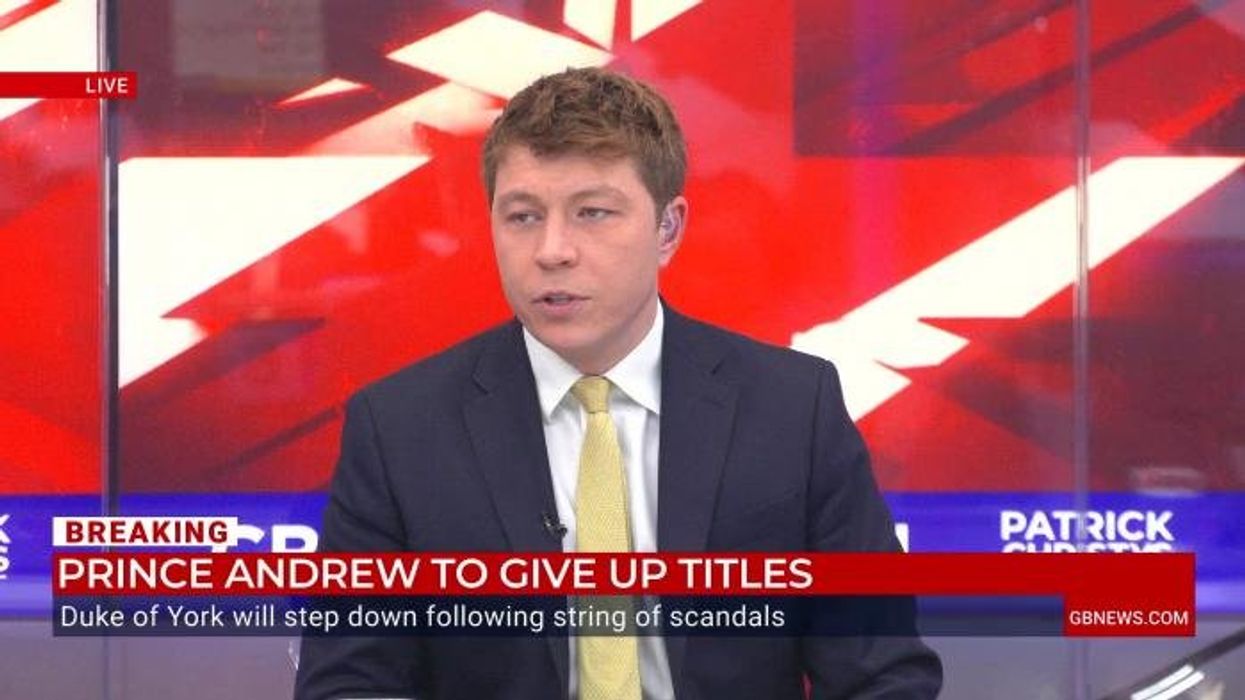 Watch hilarious moment Patrick Christys mocks Prince Andrew and hands out pizza