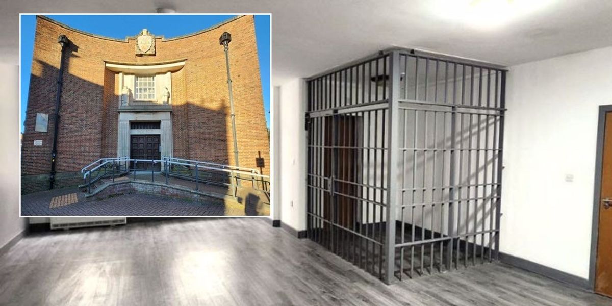 NextImg:Police station converted into flats with PRISON CELL in the living room
