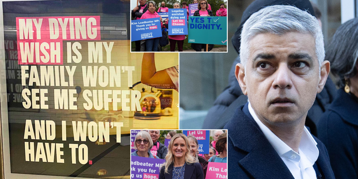 NextImg:Khan 'must apologise' for ad outrage as TfL REFUSES to reveal true cost of 'assisted dying' campaign