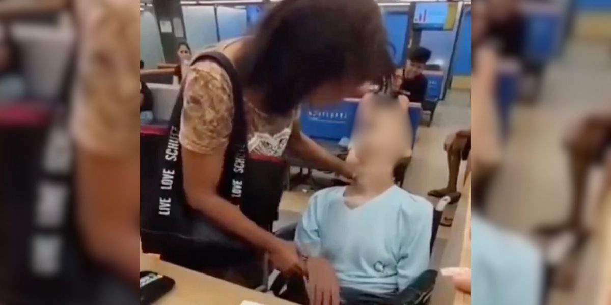 NextImg:Shameless woman wheels in dead uncle into bank to take out loan in his name while holding his head upright
