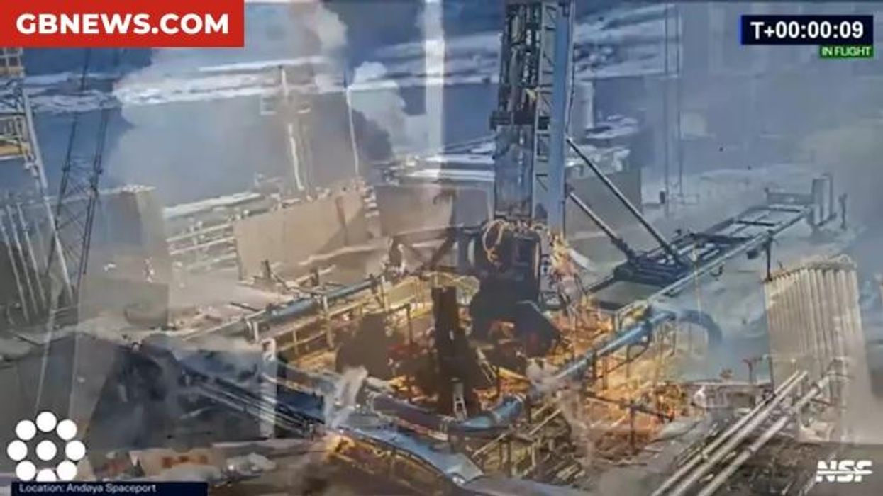 Germany's largest rocket in 80 years EXPLODES into huge fireball just seconds after launch