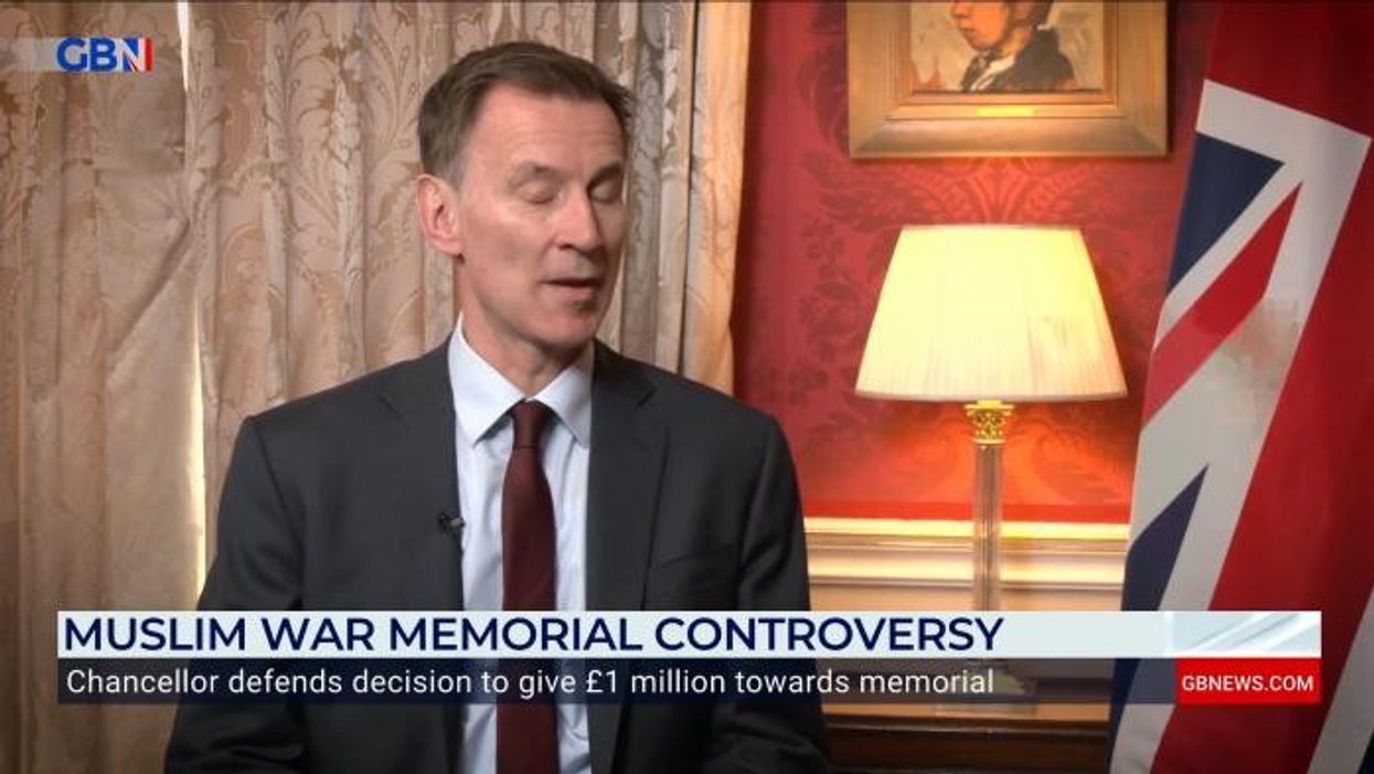 Jeremy Hunt defends £1million Muslim war memorial amid fury at Budget announcement