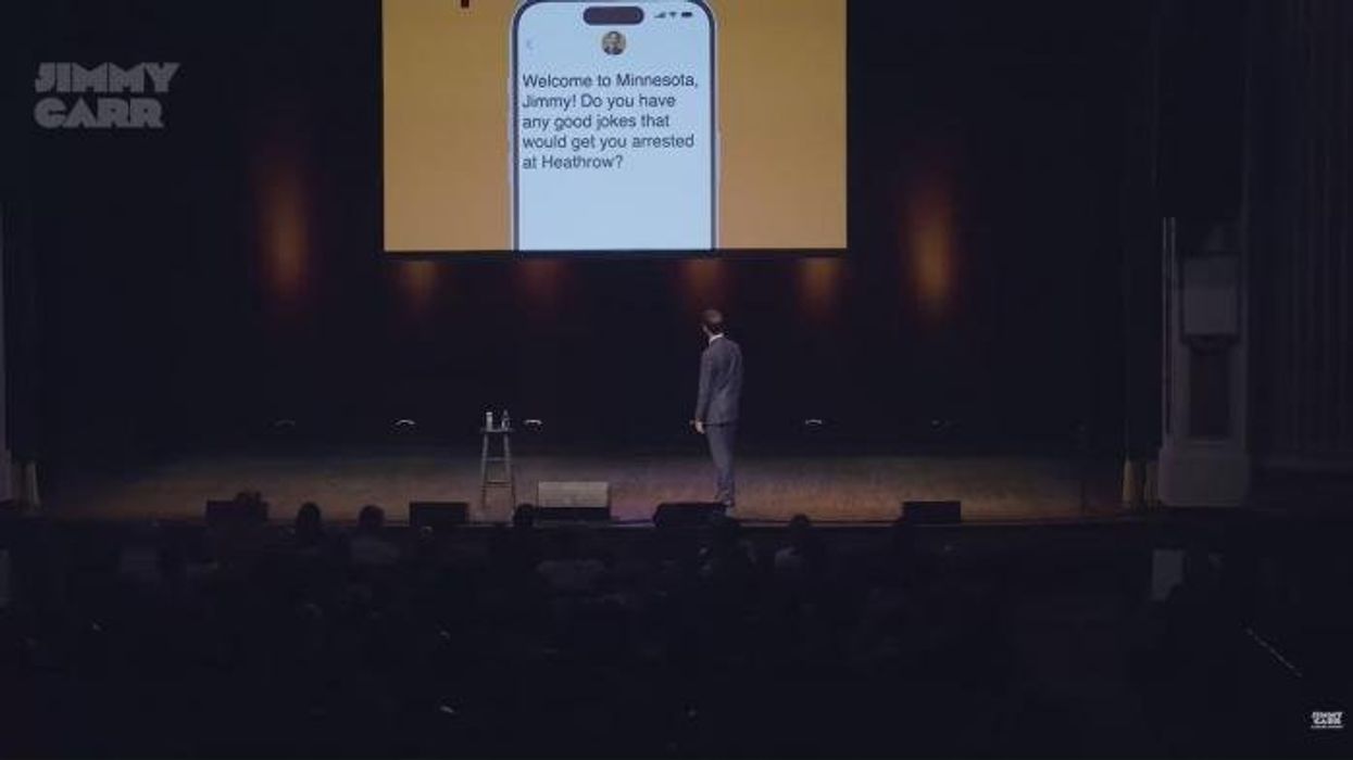 Jimmy Carr heaps praise on 'f***ing brave' Graham Linehan for standing up to gender ideology