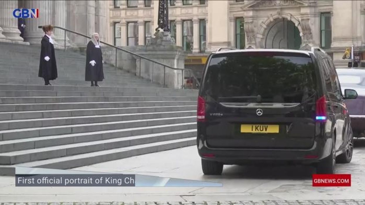 King Charles and Camilla arrive at St Paul's Cathedral after Prince Harry snub