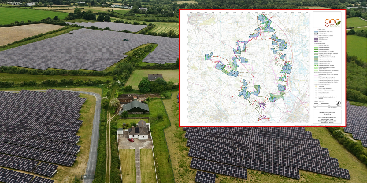 NextImg:Off-grid homeowner living in house largely powered by solar panels OBJECTS to solar farm next door