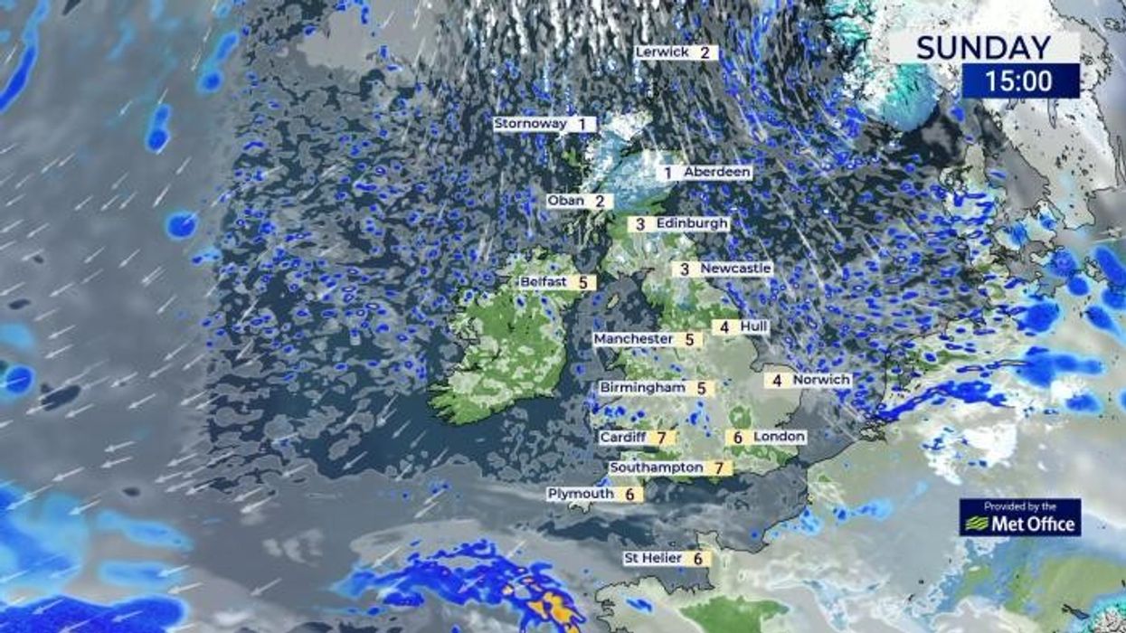 UK snow maps: Polar blast to bring TEN DAYS OF SNOW - latest weather maps
