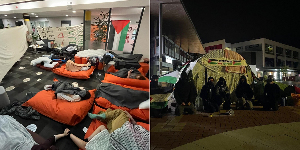 NextImg:Pro-Palestine protests take over UK universities just days after police stormed US campuses