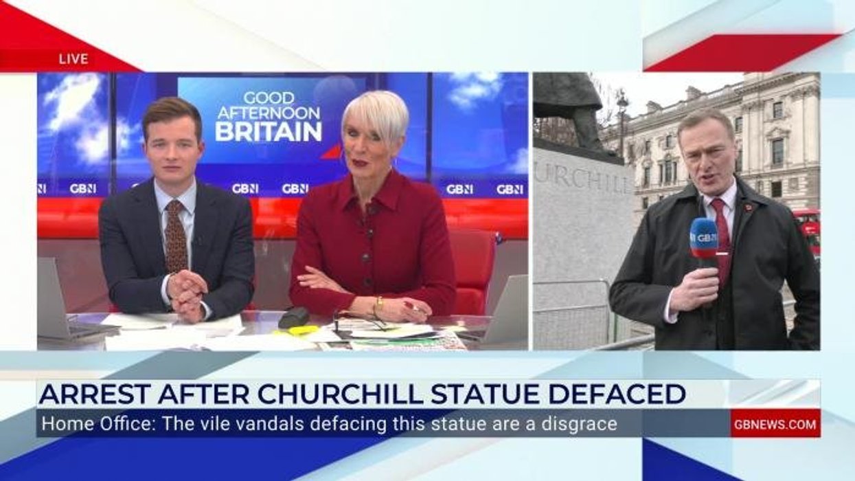 Man charged after Winston Churchill statue painted with ‘Zionist war criminal’ graffiti