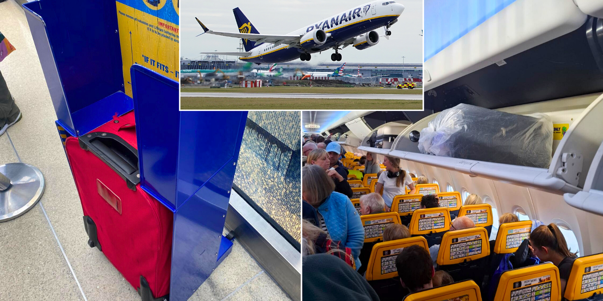 NextImg:Ryanair passengers left 'utterly miffed' after staff 'wrongly issue' DOUBLE FINE for 'oversized baggage' - 'Never had an issue until now!'