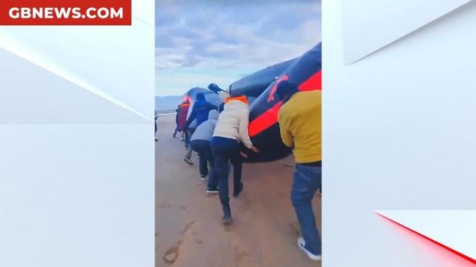 WATCH: Channel migrant boasts ‘we’re coming to London!’ as small boat arrivals SURGE under Labour