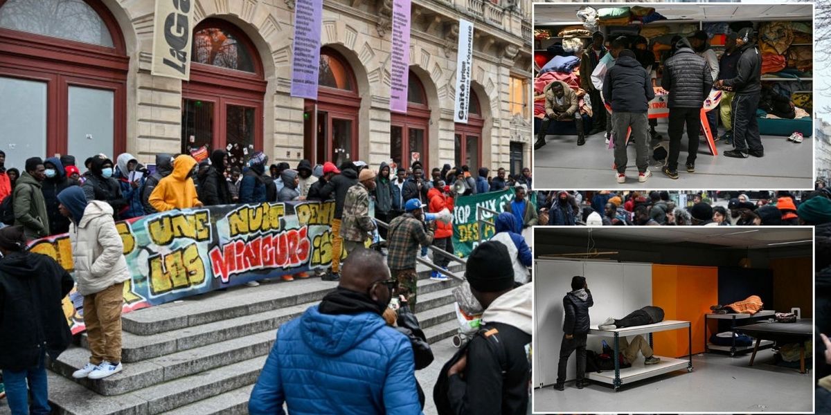 NextImg:French theatre on brink of bankruptcy after 250 migrants refuse to leave following free refugee conference