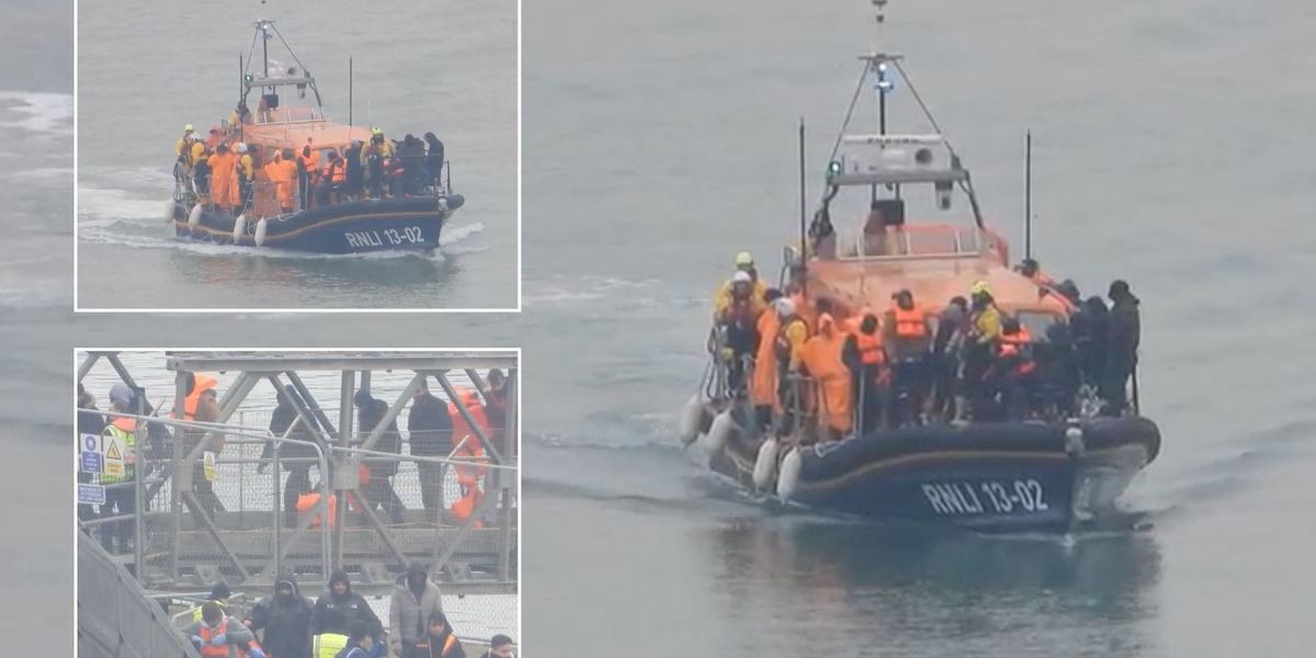 NextImg:Hundreds more migrants arrive in Britain with 1,300 small boat immigrants crossing Channel since Christmas Day